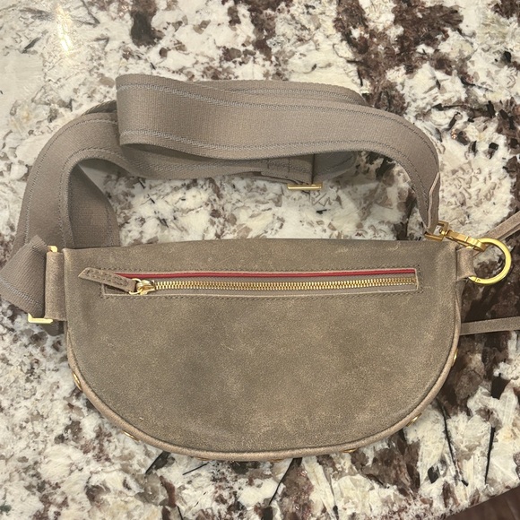 Hammitt Pewter with brushed gold Med Charles Crossbody/Belt Bag - Picture 2 of 4
